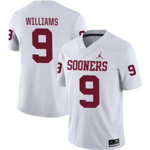 Men Gentry Williams White Oklahoma Sooners #9 College Football High School Jersey 960994-593