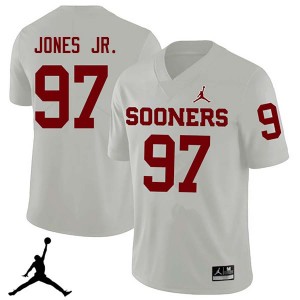 Men Marvin Jones Jr. White Oklahoma Sooners #97 College Football High School Jerseys 765583-646