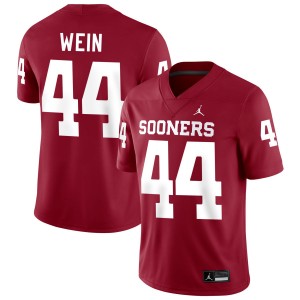 Mens Taylor Wein Crimson Oklahoma Sooners #44 College Football High School Jerseys 675150-438