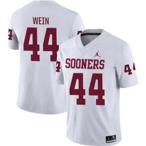 Mens Taylor Wein White Oklahoma Sooners #44 College Football Embroidery Jerseys 209647-442