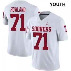 Youth Logan Howland White Oklahoma Sooners #71 College Football High School Jersey 418025-339
