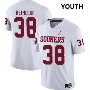 Youth Owen Heinecke White Oklahoma Sooners #38 College Football Limited Jersey 563207-498